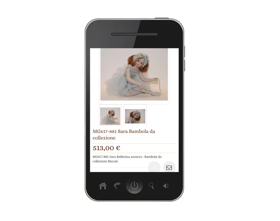 ecommerce responsive cellulari - valentine