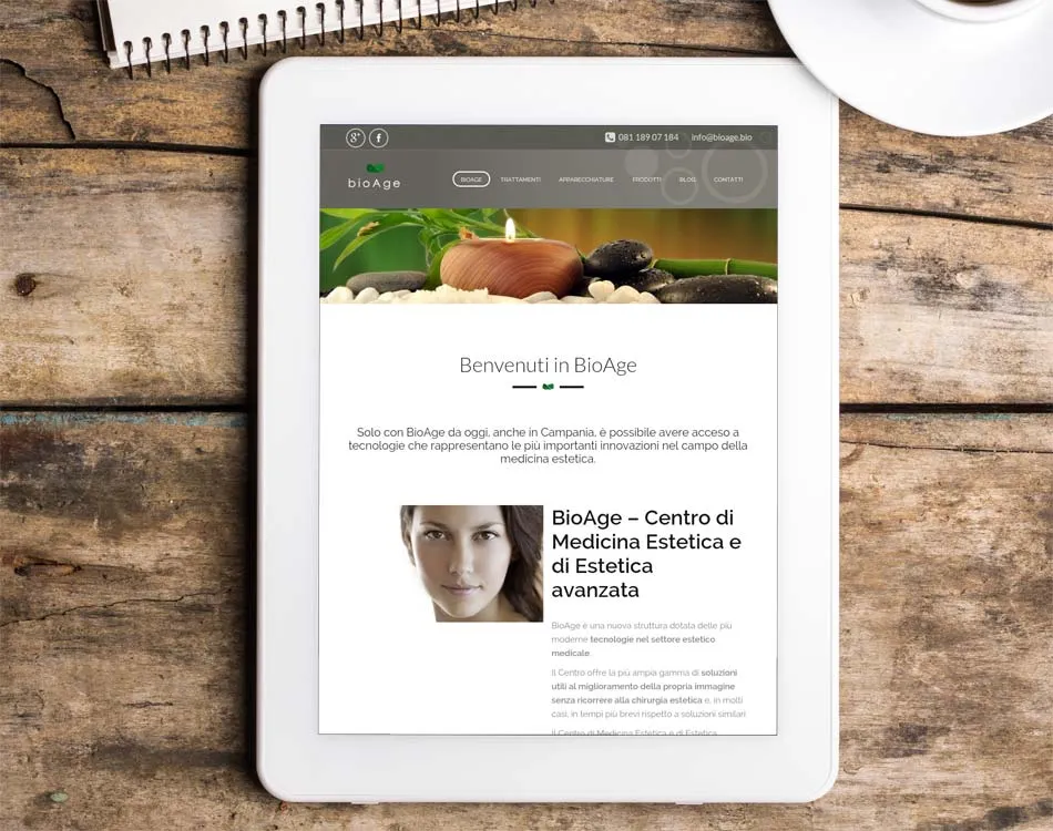 creazione siti responsivi tablet centri estetici