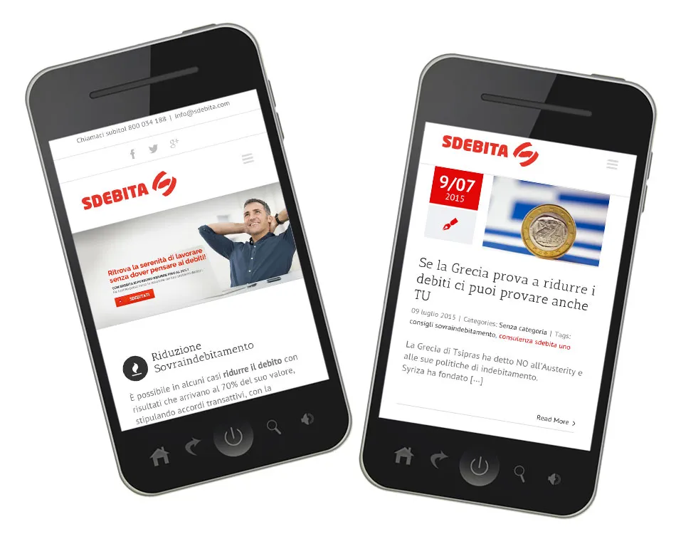 creazione siti mobile sdebita
