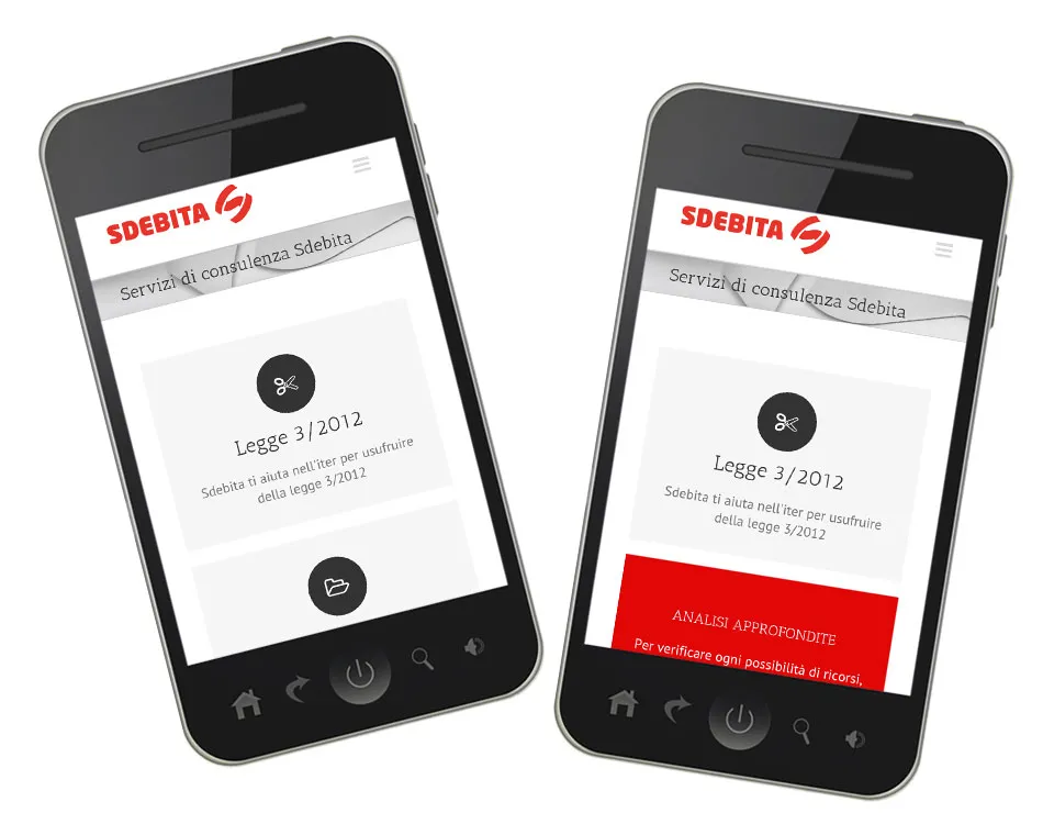 creazione siti per smartphone sdebita