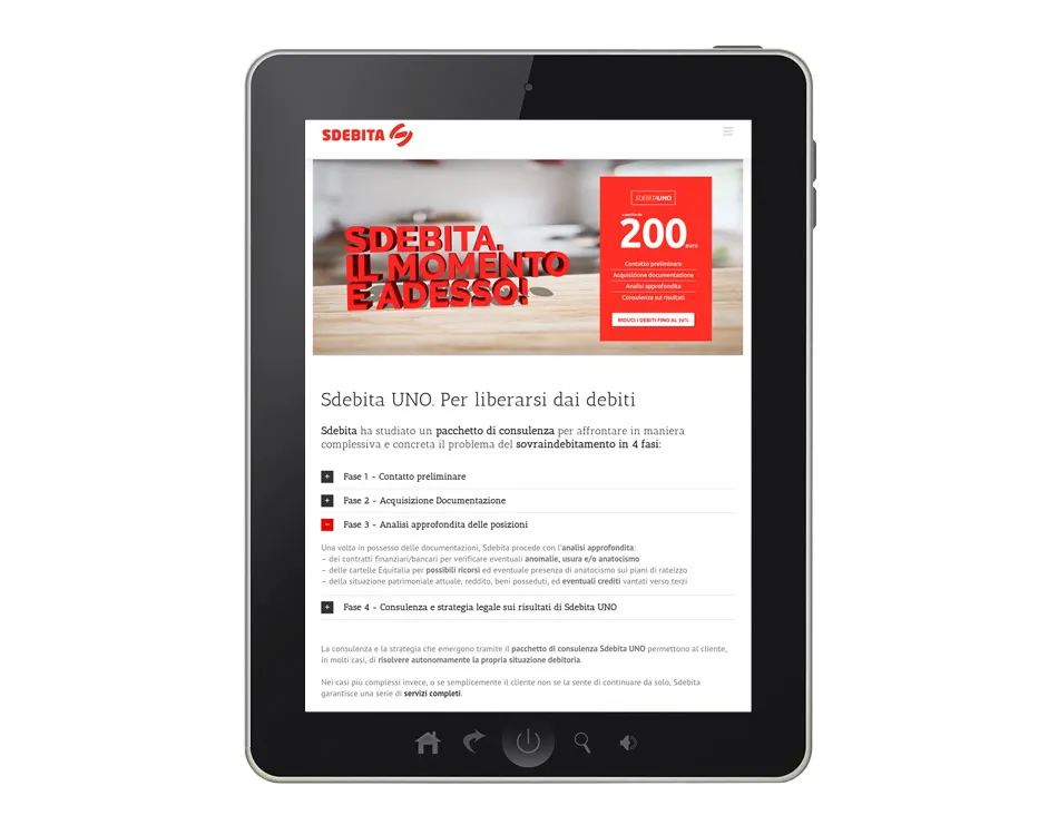 creazione siti web responsivi sdebita