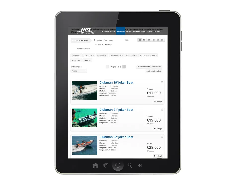 web-agency-napoli-sito-vitalemarine-elenco-gommoni