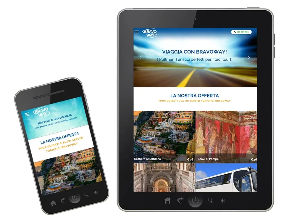 realizzazione siti web turistici - bravoway
